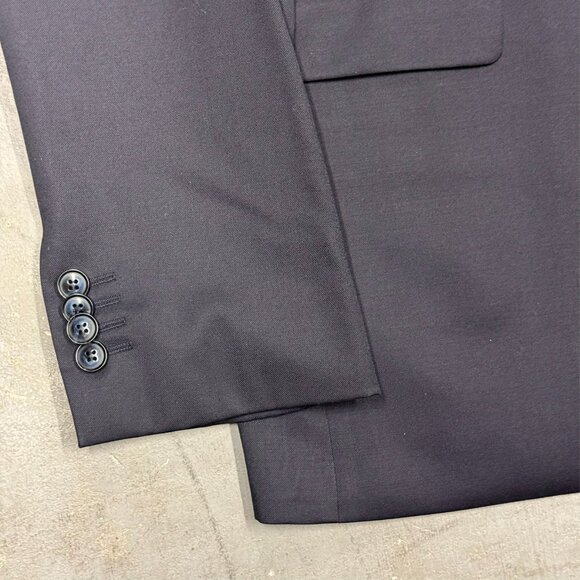 Baumler Suit 2pc REDA 110s Italy Wool Navy Blue 40R 32x31 - Picture 4 of 16